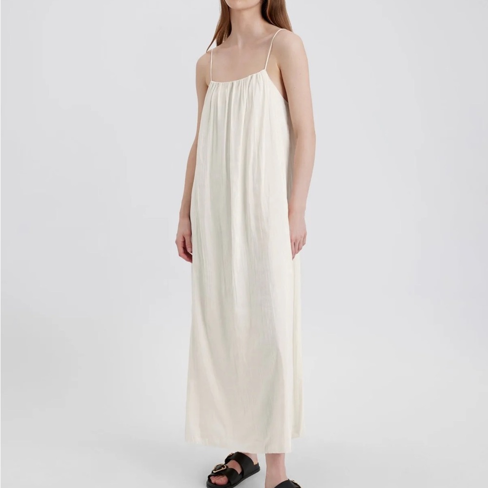Solid & Striped x Sofia Richie Grainge Sarai Dress in Ecru